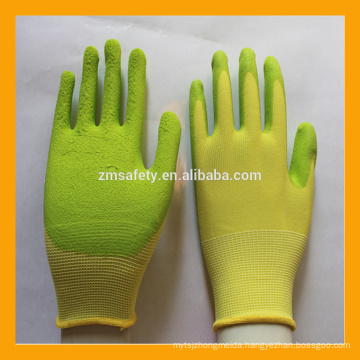 Environmental Protection Breathable Foam Latex Coated Kids Gloves